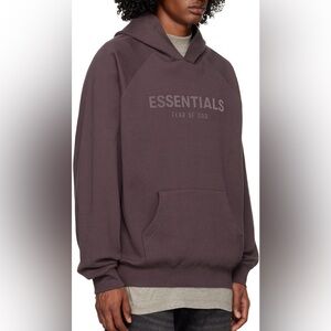 Essentials Fear of God Men's Purple‎ and Burgundy Hoodie Size Medium